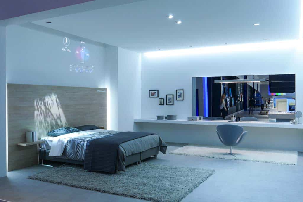 Panasonic Smart Home. Schlafzimmer.